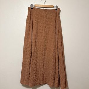 Abercrombie & Fitch Midi Skirt - Size Large - Tan